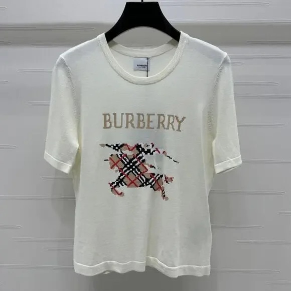 Burberry War Horse Logo Knit Short Sleeve